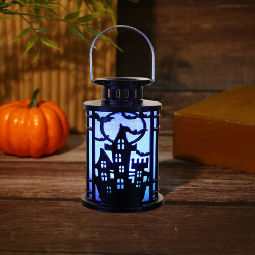 Halloween LED-raamkaars met vlameffect (2 stuks)