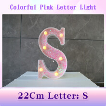 Propuesta de decoración con letras LED (1 pieza)