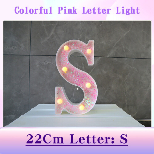 Propuesta de decoración con letras LED (1 pieza)