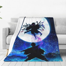 Couverture Demon Slayer douce et moelleuse 127 x 102 cm