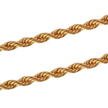 Collier cubain doré pour femmes et hommes, 50 cm
