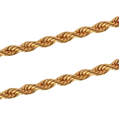 Χρυσό κολιέ Cuban Link για γυναίκες και άνδρες 20 ίντσες