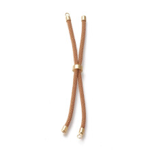 Armband mit Schiebeverschluss aus gedrehtem Nylonseil und Verschlüssen aus umweltfreundlichem Messing
