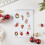 Mini rustikt julepyntsett i resin, 4 deler 6
