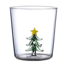 Verre à boire sans pied en forme de sapin de Noël 3D