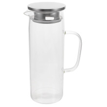 Carafe Ă eau en verre avec base en acier inoxydable 2L