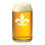Canette de Bière Verre Fleur-de-lis16oz 1