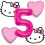 Hello Kitty ballonnenboeket (5 stuks) 1