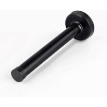 (black 5 Inch) 6 inch long door stop for heavy doors with rubber tips