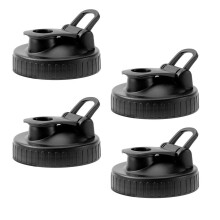 Couvercles à bec verseur pour bocaux Mason à large ouverture (lot de 4)