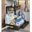 Under Sink Organizer Stainless Steel 2-Tier Pull-Out 1