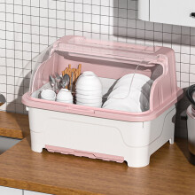 Keukenkastje met deksel, stofwerende plastic opbergdoos