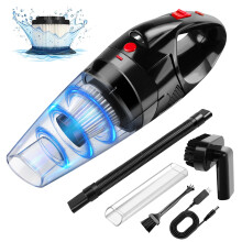 Handheld Car Vacuum Cleaner, 9000Pa Cordless Portable Hoover with LED Light , Washable HEPA Filter, 25-35Mins Runtime for Car, Home, Office, Pet hair