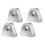 Accuracy Produced Aluminum Mounting Bracket-Pack of four 1