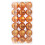 Orange Christmas Ornaments Set Plastic Ball 36PCS 1