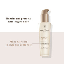 Rene Furterer Absolue Kératine Renewal Leave-In Cream | Repairing & Heat Protection Hair Cream for Damaged Hair - 100ml