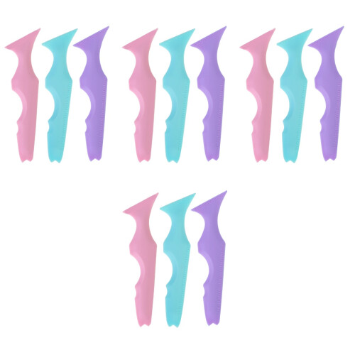 12Pièces Outils Silicone Aide Precise Eyeliner Sourcils 1