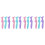 12Pièces Outils Silicone Aide Precise Eyeliner Sourcils 3