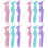 12Pièces Outils Silicone Aide Precise Eyeliner Sourcils 4