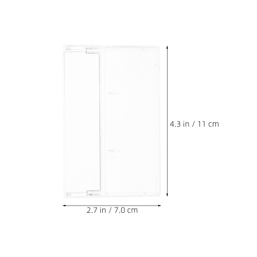 20Pcs Clear Plastic Cassette Tape Storage Boxes Dust-Proof Organizer 1