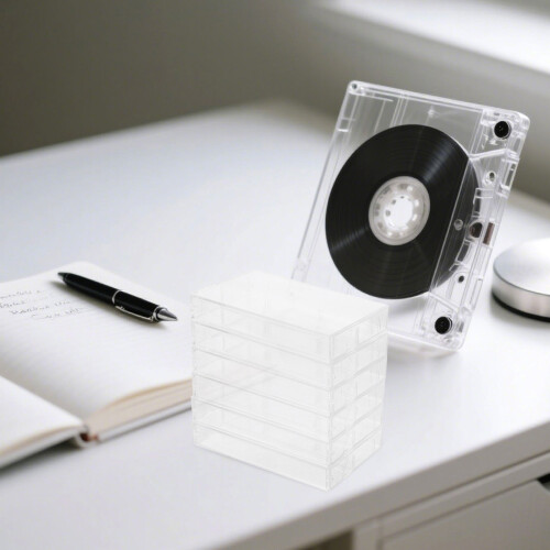 20Pcs Clear Plastic Cassette Tape Storage Boxes Dust-Proof Organizer 2