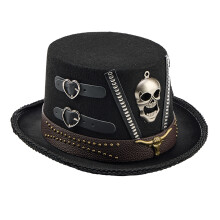 Einzigartiger Hut mit Totenkopf-Design, Unisex-Kostüm-Partyhut-A