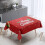 Rectangle Cotton-Linen Tablecloth 35.455.1 Inch Red 6