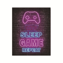 Décoration murale néon pour salle de jeux vidéo