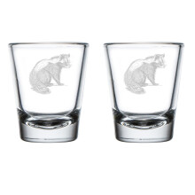 Schnapsgläser-Set mit Stinktier-Design, 2er-Packung, 50 ml