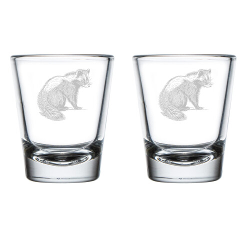 Schnapsgläser-Set mit Stinktier-Design, 2er-Packung, 50 ml