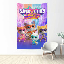 Superkitties-seinävaate makuuhuoneeseen, 60 x 51 tuumaa