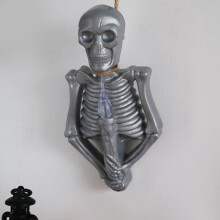 Halloween doodskoplampjes LED-kaarsenhouders 2-pack