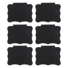 Schwarze Clip-on-Etikettenhalter, 10 Stück