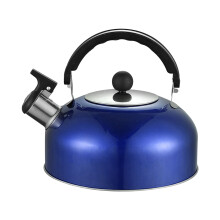 Stainless Steel Whistling Tea Kettle Red 1.7L