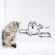 Sticker mural chat pour décoration intérieure (1 pièce)