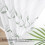 White leaf sheer curtains with embroidered leaves, 38 x 63 3