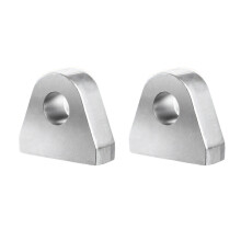 Präzise gefertigte Klemmringhalterung aus Aluminium-Zweierpack