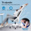 ELFORDSON (Grey & White) ELFORDSON Mesh Office Chair Executive Swivel Adjustable Headrest Computer Gaming 3