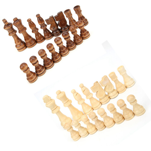 Wooden Chess Figures No Board