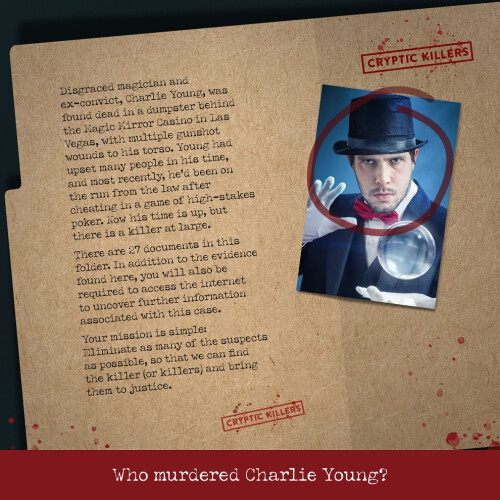 Unsolved murder mystery game 1