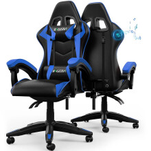 (Blue)Bluetooth Gaming Chair with Speakers Ergonomic Chair
