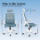 ELFORDSON (Blue) ELFORDSON Mesh Office Chair Executive Swivel Adjustable Headrest Computer Gaming 9