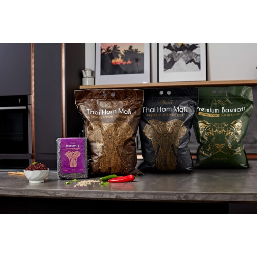 Thai Premium Nutritious Whole Grain Riceberry 1kg 2