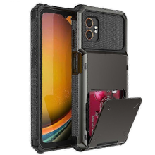 Custodia per Samsung Galaxy XCover7 Pro, doppio strato in PC+TPU con porta carte