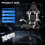 (White)Gaming Chair with Bluetooth Speakers Ergonomic Chair 3