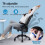 ELFORDSON (Dark Grey) ELFORDSON Mesh Office Chair Executive Swivel Adjustable Headrest Computer Gaming 9