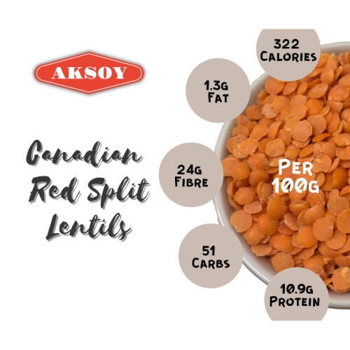 Canadian Red Split Lentils 5KG 1