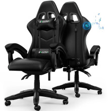 (Black)Bluetooth Gaming Chair Ergonomic Swivel Office Chair