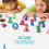 Dinos Set Colourful Modeling Kids 4