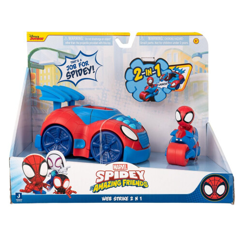 Marvel's SNF0113 2 n 1 Strike Feature Vehicle-Laun 1
